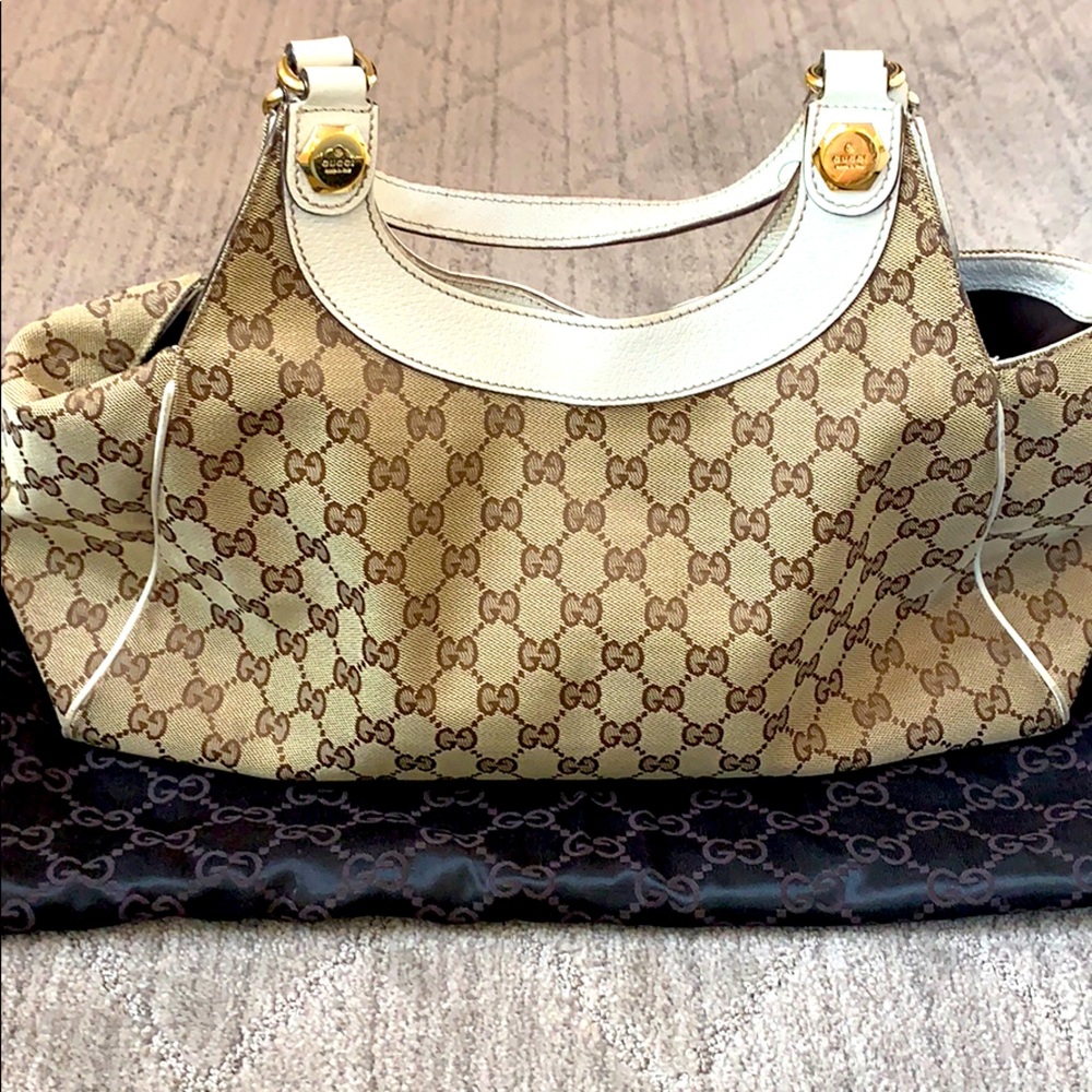 Gucci Canvas Shoulder Bag